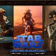 Image from Star Wars VR Tales From the Galaxy's Edge: Last Call featuring a trio of images of characters: bar owner Seezelslak, relic hunter Lens Kamo, and rich alien criminal Baron Attsmun.